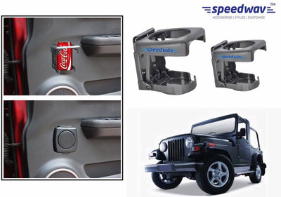 

Speedwav Foldable Car Drink or Can Set Of 2 GREY-Mahindra Thar Car Bottle Holder(Plastic)