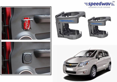 

Speedwav Foldable Car Drink or Can Set Of 2 GREY-Chevrolet Sail UVA Car Bottle Holder(Plastic)