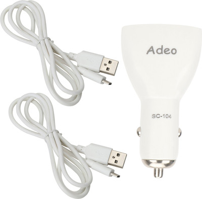 

Adeo 2.0 amp Car Charger(White)