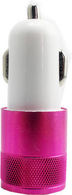 

Shopizone 2.1 amp Turbo Car Charger(White, Pink)