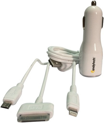 

Candytech 2.1 amp Turbo Car Charger(White)