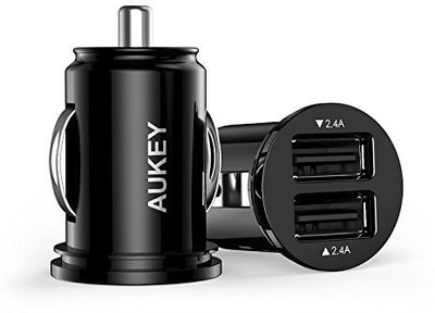 

Aukey 2.4 amp Turbo Car Charger(Black)