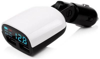 

ITW 3.4 amp Turbo Car Charger(Black, White), White & black