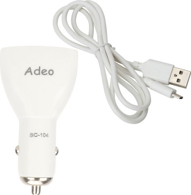 

Adeo 2.0 amp Car Charger(White)