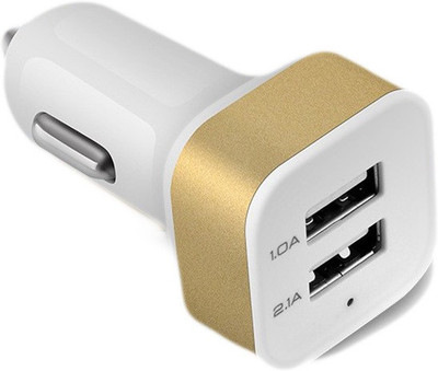 

White Panther 2.1 amp Turbo Car Charger(White)