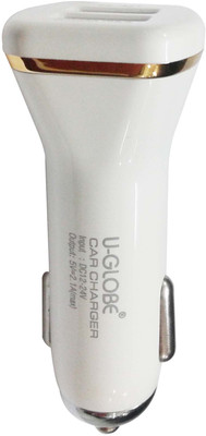 

U-GLOBE 2.1 amp Turbo Car Charger(Black, White)
