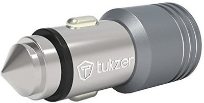 

Tukzer 4.8 amp Turbo Car Charger(Grey), Space grey