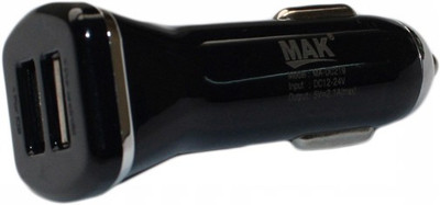 MAK 2.1 amp Turbo Car Charger(Black)
