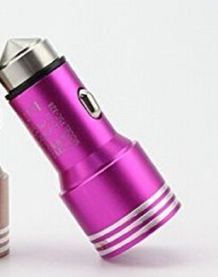 

DreamYUg 2.4 amp Turbo Car Charger(Pink)
