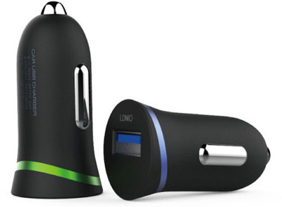 Voltegic 2.1 amp Turbo Car Charger(Black)