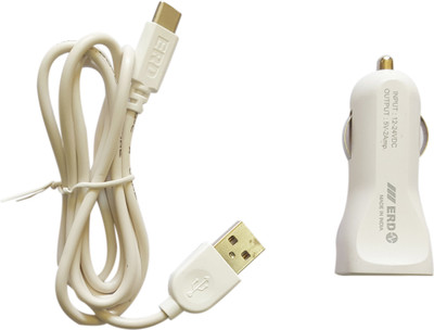 

ERD 2.1 amp Turbo Car Charger(White)