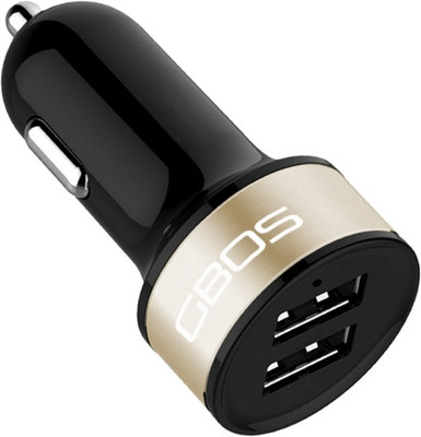 

GBOS 2.1 amp Turbo Car Charger(Black, Gold)