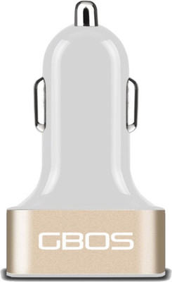 

GBOS 2.1 amp Turbo Car Charger(White, Gold), Gold;white