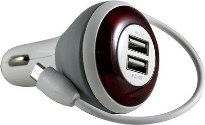 

EWOKIT 3.1 amp Turbo Car Charger(White, Grey, Red)