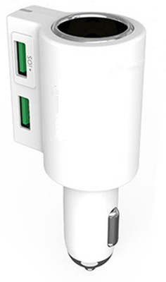 

Voltegic 4.2 amp Turbo Car Charger(White)
