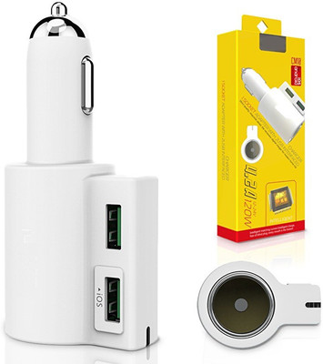 

Voltegic 4.2 amp Turbo Car Charger(White)