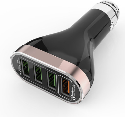 

Voltegic 2.1 amp Turbo Car Charger(Black)