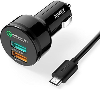 

Aukey 2 amp Car Charger(Black)
