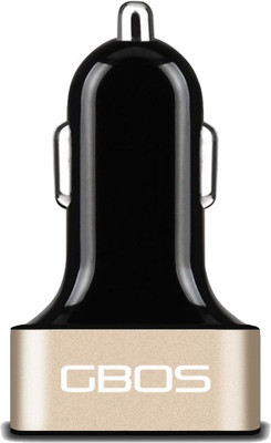 

GBOS 2.1 amp Turbo Car Charger(Black, Gold)