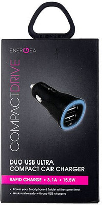

Energea 2.1 amp Turbo Car Charger(Black)