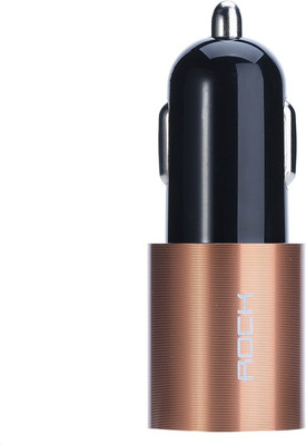 

Rock 2.1 amp Turbo Car Charger(Black), Black;bronze