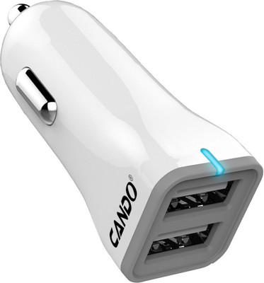 

Cando 3.1 amp Turbo Car Charger(White)