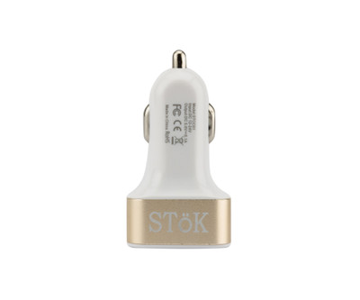 

Stok 2.1 amp Turbo Car Charger(Gold, White)