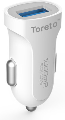 

Toreto 1.0 amp Car Charger(White)