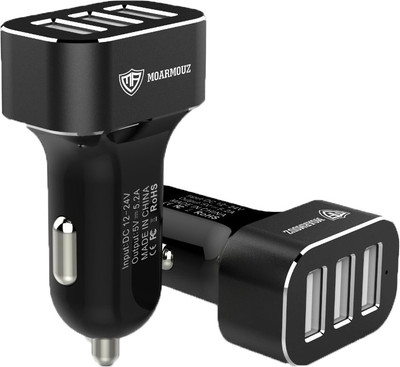 

Moarmouz 4.8 amp Turbo Car Charger(Black)