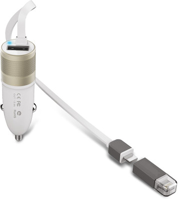 

Intex 2.4 amp Turbo Car Charger(White)