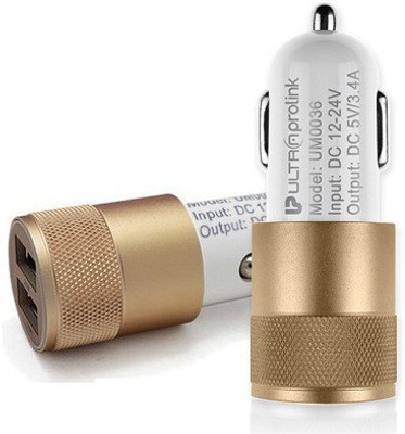 

UltraProlink 3.4 amp Turbo Car Charger(White)