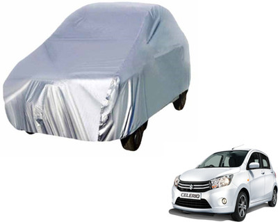 Auto Hub Car Cover For Maruti Suzuki Celerio (Without Mirror Pockets)(Silver)