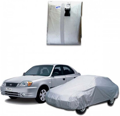 HD Decor Car Cover For Hyundai Accent (Without Mirror Pockets)(Silver)