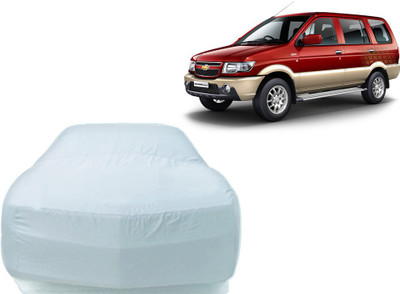 P Decor Car Cover For Chevrolet Tavera (Without Mirror Pockets)(Silver)