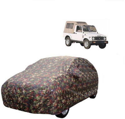 MoTRoX Car Cover For Maruti Suzuki Gypsy King (With Mirror Pockets)(Multicolor)