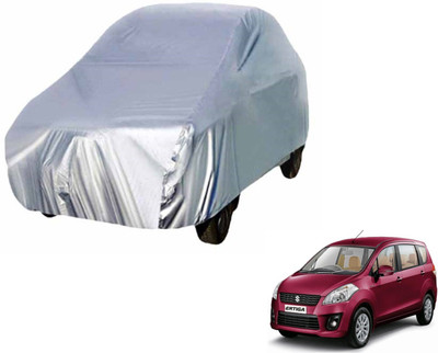 Auto Hub Car Cover For Maruti Suzuki Ertiga (Without Mirror Pockets)(Silver)