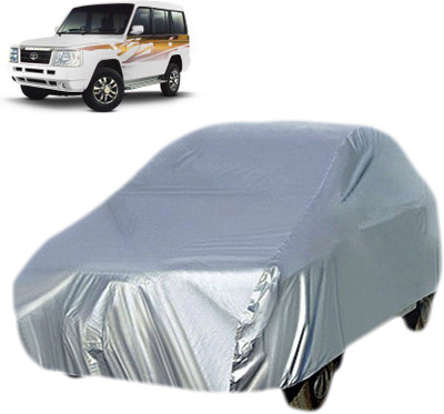 Gromaa Car Cover For Tata Sumo Grande (Without Mirror Pockets)(Silver)