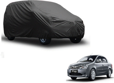 Auto Hub Car Cover For Toyota Etios (Without Mirror Pockets)(Grey)
