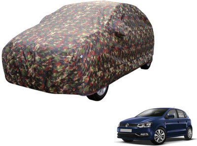 Auto Hub Car Cover For Volkswagen Polo (Without Mirror Pockets)(Multicolor)