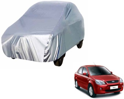 Auto Hub Car Cover For Ford Ikon (Without Mirror Pockets)(Silver)
