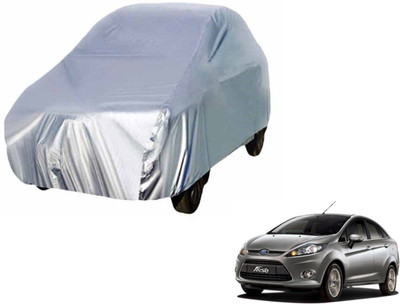 Auto Hub Car Cover For Ford Fiesta (Without Mirror Pockets)(Silver)