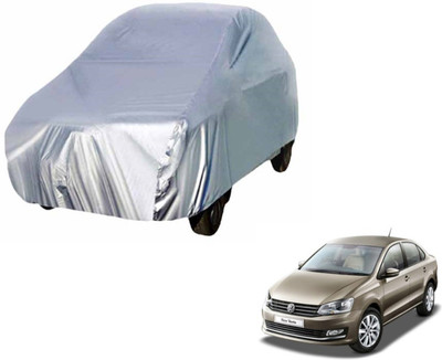 Ultra Fit Car Cover For Volkswagen Vento (Without Mirror Pockets)(Silver)