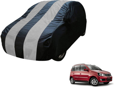 Auto Hub Car Cover For Mahindra Quanto (Without Mirror Pockets)(Black, Grey)