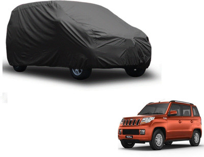 Auto Hub Car Cover For Mahindra TUV300 (Without Mirror Pockets)(Grey)