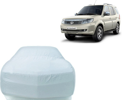 P Decor Car Cover For Tata Safari Storme (Without Mirror Pockets)(Silver)