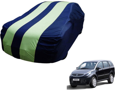 Auto Hub Car Cover For Tata Aria (Without Mirror Pockets)(Black, Green)