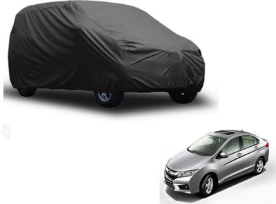 Auto Hub Car Cover For Honda City (Without Mirror Pockets)(Grey)