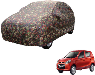 Auto Hub Car Cover For Maruti Suzuki Alto 800 (Without Mirror Pockets)(Multicolor)