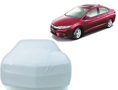 P Decor Car Cover For Honda City (Without Mirror Pockets)(Silver)