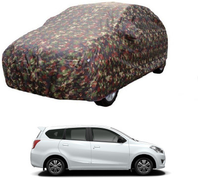 MoTRoX Car Cover For Nissan Go (With Mirror Pockets)(Multicolor)